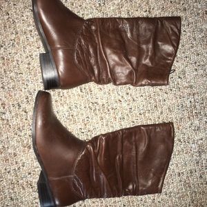 New St Johns Bay Leather slouchy Boots 5